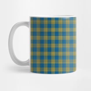 Blue / Yellow / Green "Fabric" check pattern - version two Mug